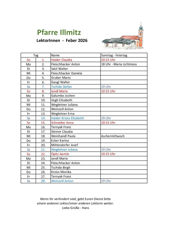 thumbnail of Lektoreneinteilung Feber 2026
