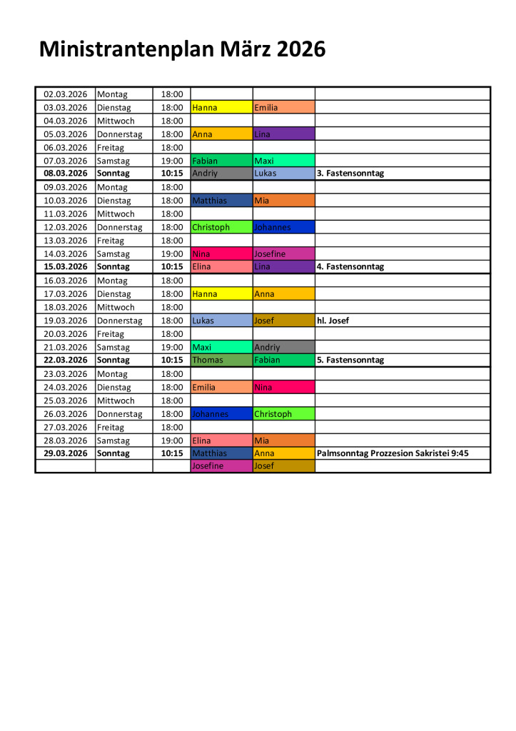 thumbnail of Minis März 2026